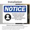 Signmission Hazardous Noise Area Hearing Sign, Vinyl Decal, 10in W x 7in L, 2PK OS-2PACK-NS-D-710-L-13321 - alternate 5